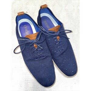 Cole Haan Original Grand Men’s Wingtip Casuals Size 9.5 M Blue Fabric Athleisure